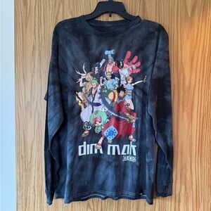 Dim Mak x One Piece - Tie Dye Wano Arc Long Sleeve Tee - Size Large